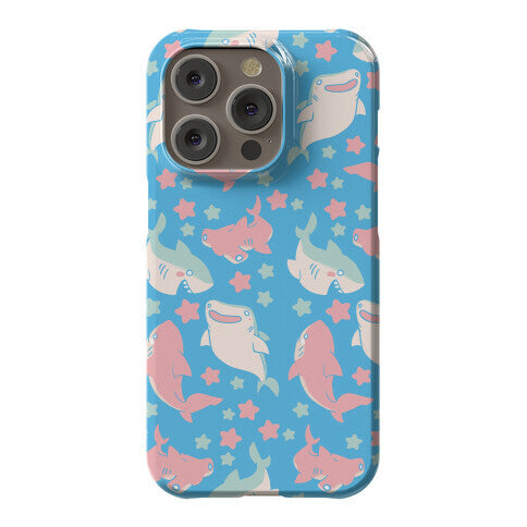 Happy Shark Pattern Phone Case